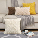 Capa de almofada estilo boho 50x50 linho e algodão - My Store