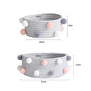 Cesto Organizador Corda e Pompom - My Store