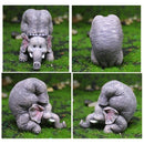 Estatuetas Família Elefante Yoga 3 peças - My Store